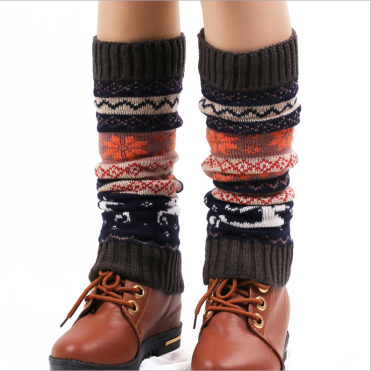 Thermal Sock Wool - Christmas Women Leg Warmers Knit Wool