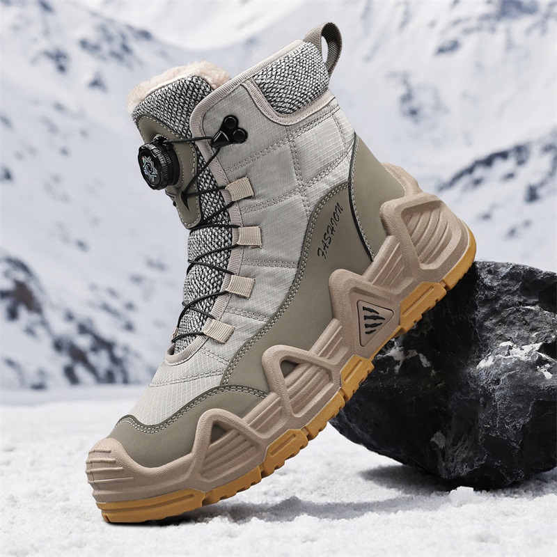 Warm Fur Outdoor Mens Combat T - Waterproof Winter Boot ulasan dan harga