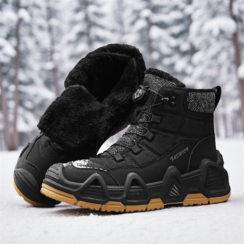 Warm Fur Outdoor Mens Combat T - Waterproof Winter Boot ulasan dan harga