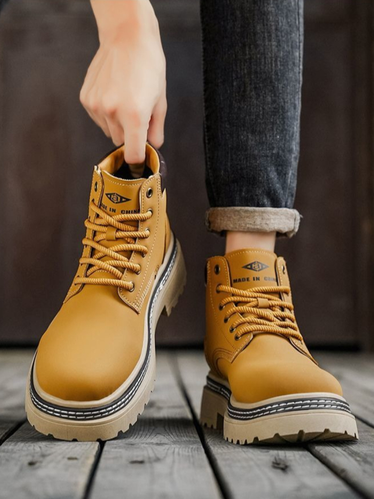 Men Work Boots High Top Waterp - Waterproof Winter Boot ulasan dan harga