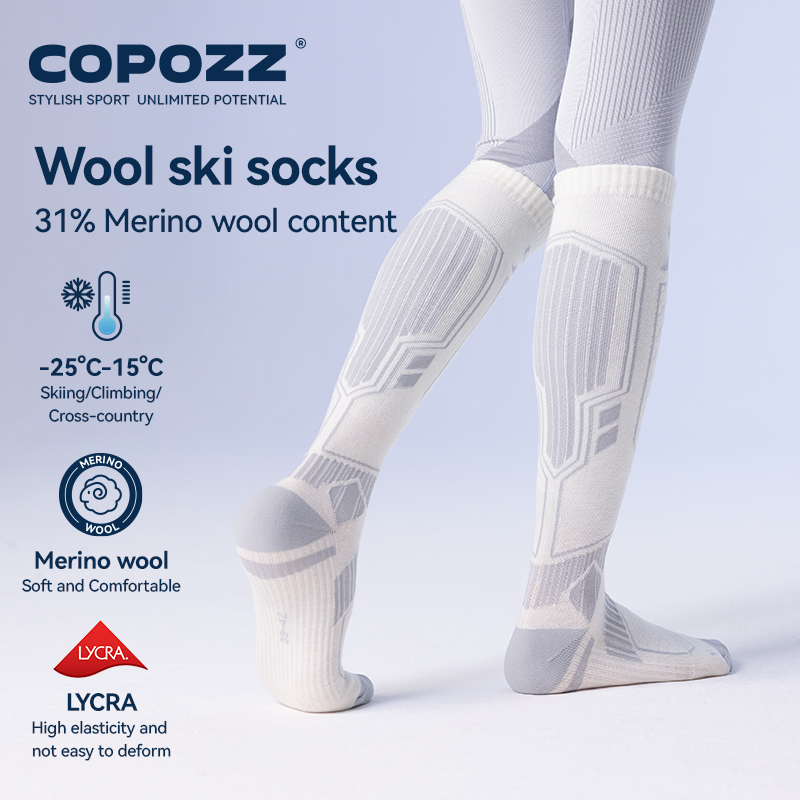 COPOZZ New Winter Ski Socks Me - Thermal Sock Wool ulasan dan harga