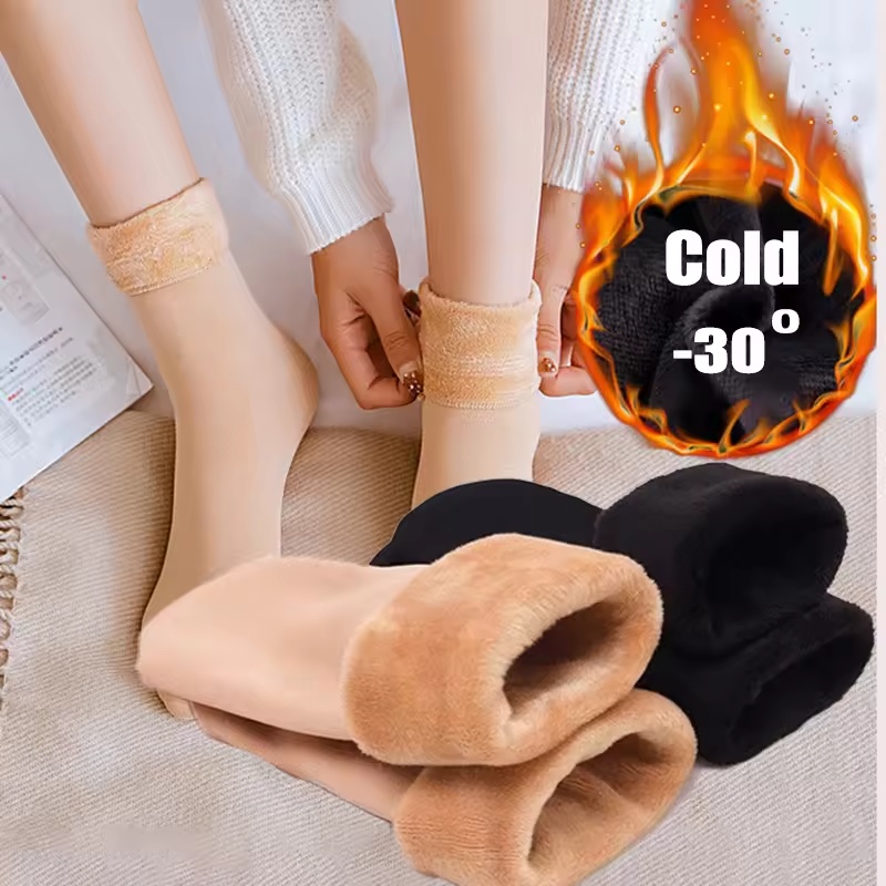 1/3/6Pairs Women'S Winter Ther - Thermal Sock Wool ulasan dan harga