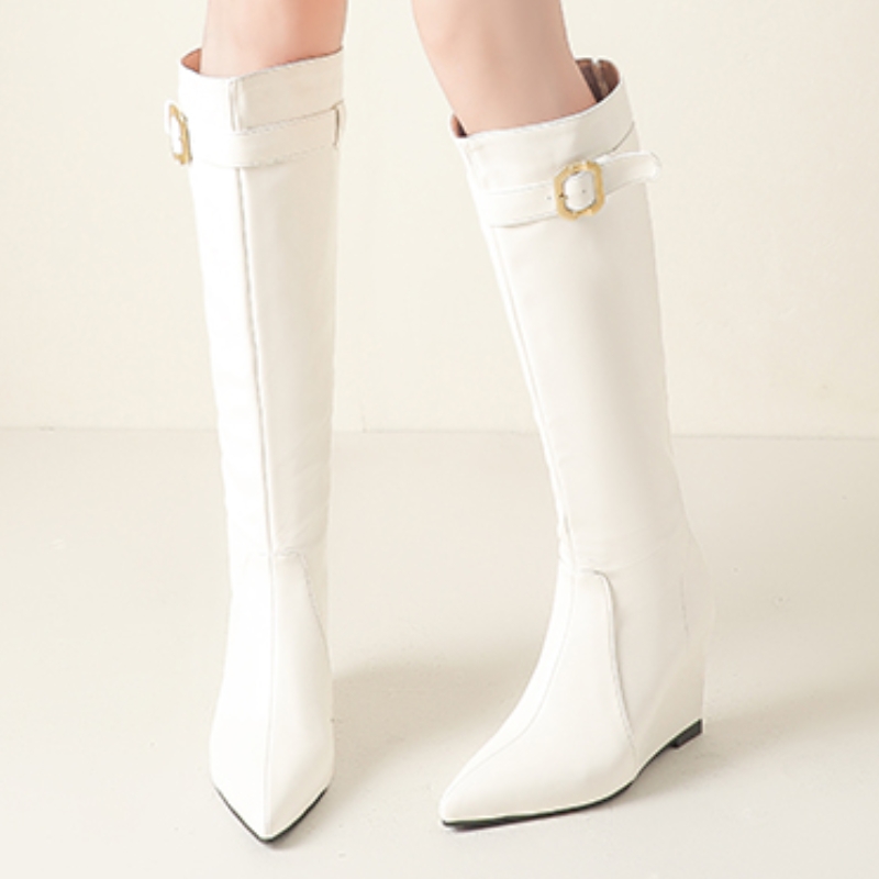 Wedges Knee High Boots Women F - Waterproof Winter Boot ulasan dan harga
