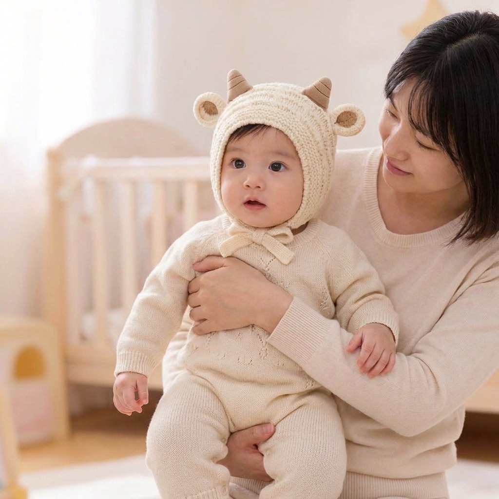 Baby Winter Knitted  Warm Hat  - Knit Beanie Hat Warm ulasan dan harga