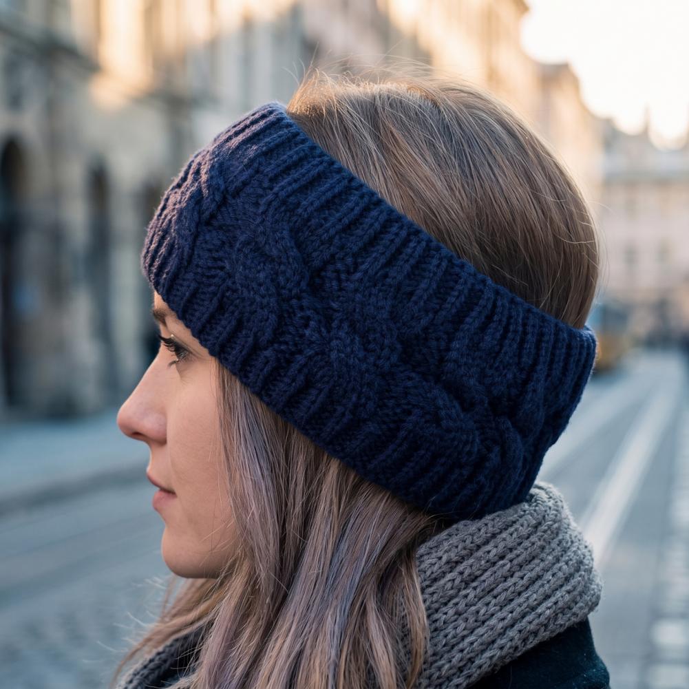 Winter Knitted Headband for Wo - Fleece Ear Warmer Band ulasan dan harga