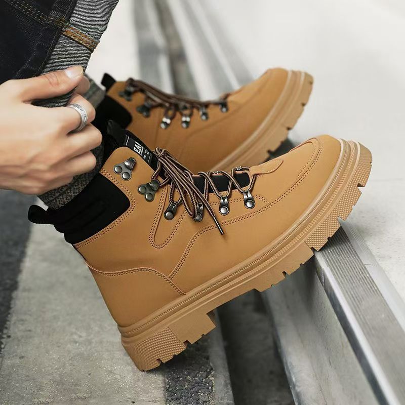 British Style Men Boots Thick  - Waterproof Winter Boot ulasan dan harga