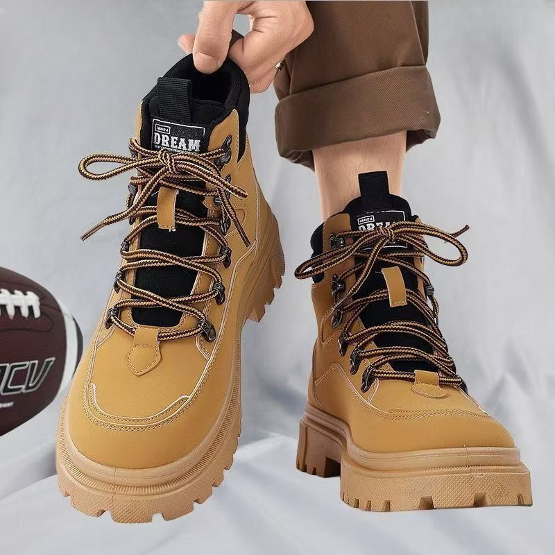 British Style Men Boots Thick  - Waterproof Winter Boot ulasan dan harga