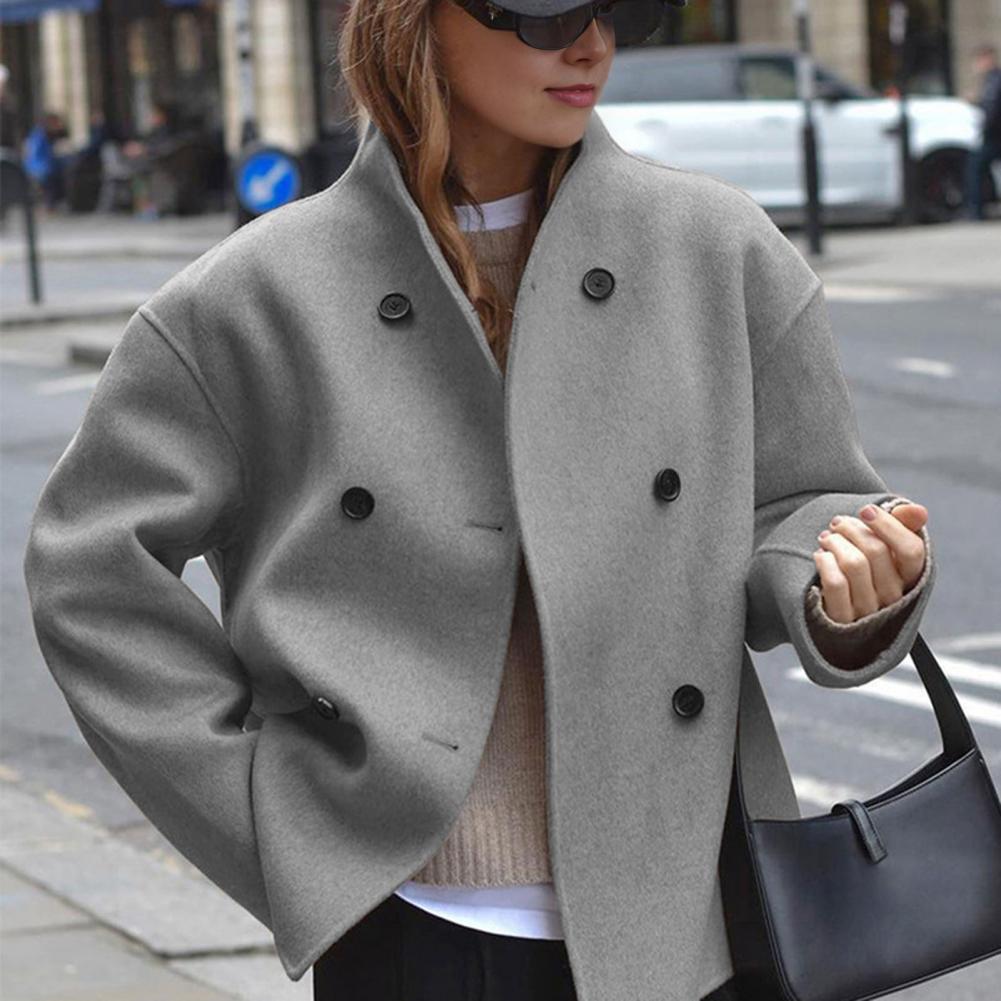 Women Overcoat Women's Winter  - Wool Coat Peacoat ulasan dan harga