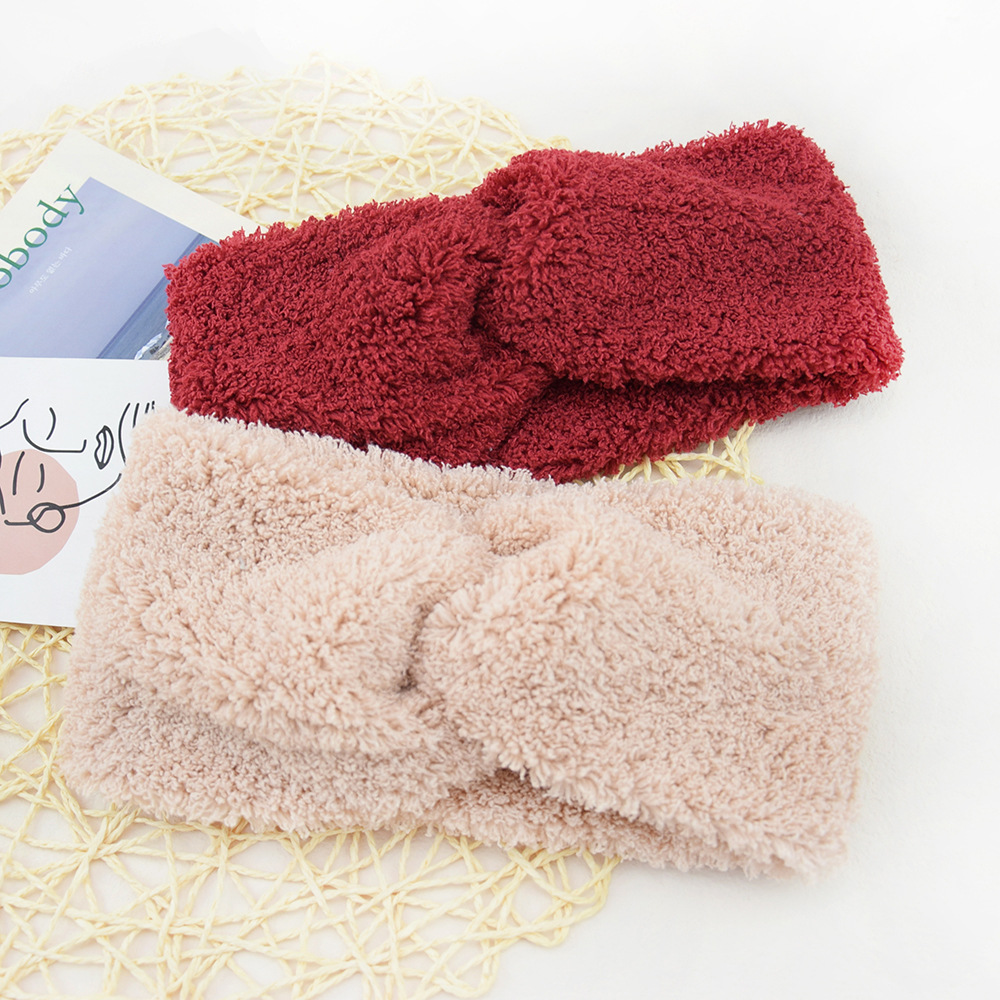 New Fleece Cross Wide Headband - Winter Headband Fleece ulasan dan harga