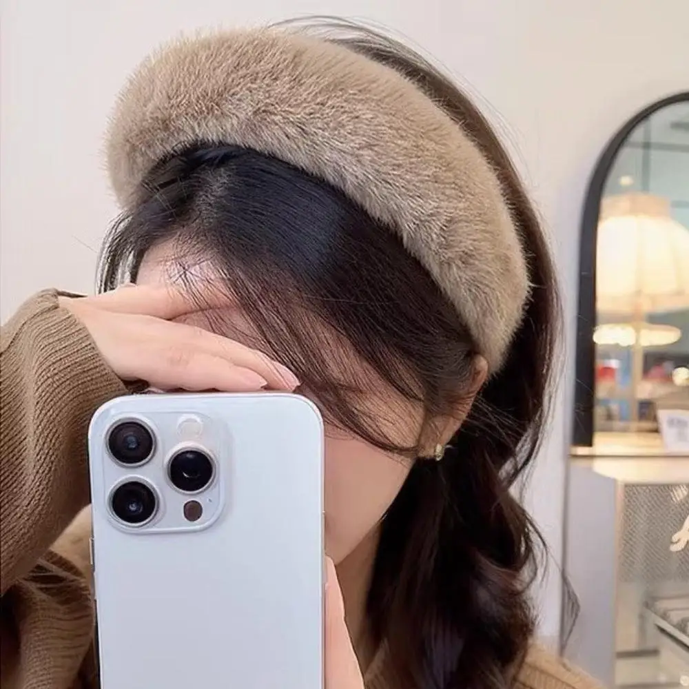 2025 Autumn Winter Mink Fur So - Winter Headband Fleece ulasan dan harga